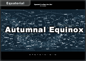 #01-2：Equatorial Coordinate Star Chart (Autumnal Equinox)