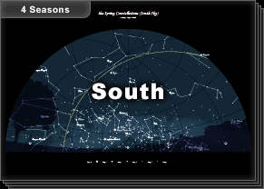 #06-2：4 Seasons' Star Chart - South Sky