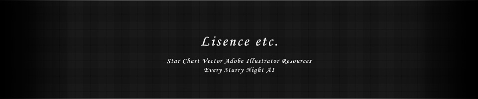 License etc. - Star Chart Vector Adobe Illustrator Resources